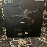 HS7000 drone retail box with front drone graphic and key specs