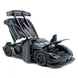 Koenigsegg One:1 Toy Car 1:32 Diecast Model Car Light Sound Kids Toys Black Parts