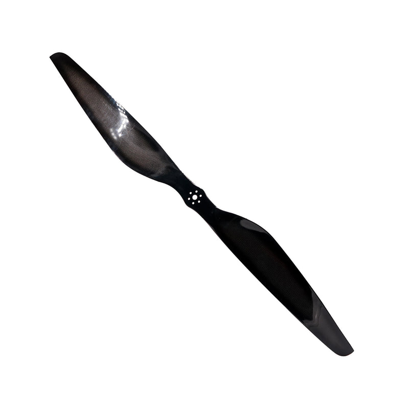Carbon fiber drone propeller, black, CW/CCW two-blade, 36x12 inch