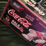 Coca-Cola Dale Earnhardt Jr diecast replica in red and black branded box