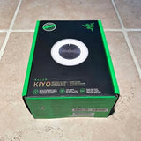 Razer Kiyo streaming camera box with black top and circular lens graphic