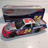 Diecast NASCAR race car model #24 Dupont blue with red accents