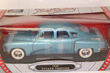 Yat Ming 1948 Tucker Torpedo diecast car, light blue, in display box
