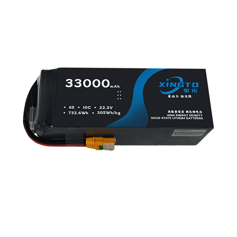 33000mAh XINGTO battery pack with blue label and connector tab