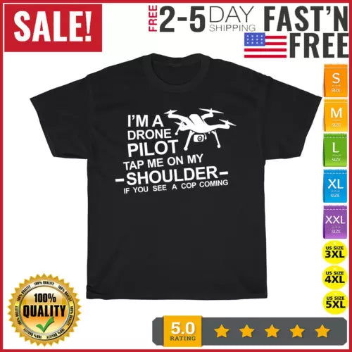 Funny Drone Quadcopter Pilot Men Women Vintage T Shirt Men Women Fashion NEW Drone