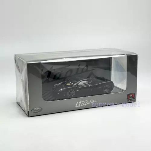 1/64 black Pagani Utopia diecast car model in display box