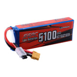 SUNPADOW 3S 11.1V 5100mAh Lipo Battery 20C with XT60 Plug for RC Airplane Quadcopter Helicopter Drone FPV Racing Hobby Drone