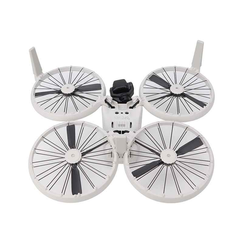 Drone landing gear protection bracket with four wheel guards and mounting center