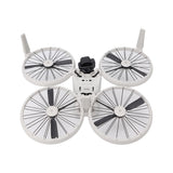 Drone landing gear protection bracket with four wheel guards and mounting center