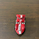 Hot Wheels Twin Mill diecast car in red with white stripes