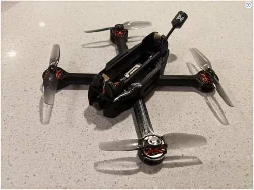 3D Printed DRONI 140 mm 1S 18650 FPV Drone Frame Drone