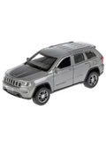 Jeep Grand Cherokee Diecast Car Scale, Collec, Collectible Toy Cars Silver, 1/36 Toy