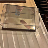 Clear acrylic 1/24 scale display case with hinged lid