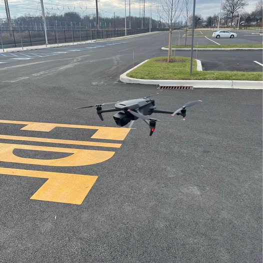 DJI Mavic 3 Pro drone, black quadcopter with folded arms
