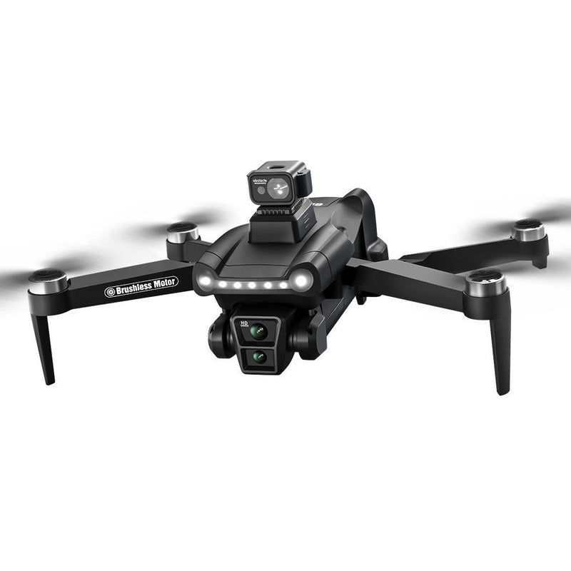 Foldable GPS drone with dual cameras, brushless motors, and 4 propellers