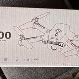 Mini kids drone on retail box with controller diagram