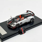 LCD 1:64 Scale Silver Huayra Roadster BC #20 Sports Diecast Metal Model Parts
