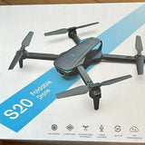 Foldable S20 quadcopter drone with four propellers and fold-out arms