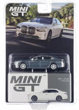 Raw Metal Chase BMW I7 XDRIVE60 1/64 DIECAST MODEL CAR BY MINI GT MGT00819 Toy