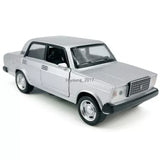 1:32 Lada VAZ Diecast Model Car Metal Toy Cars Light Sound Toys for Boys Silver Parts