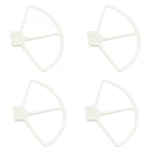 4-piece snap-on drone blade guard set, white protective covers