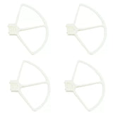 4-piece snap-on drone blade guard set, white protective covers