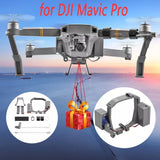 DJI Mavic Pro drone drop delivery thrower dispenser tool, gray mounting frame