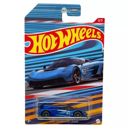 Hot Wheels Exotics 2020 Koenigsegg Jesko 1:64 diecast car in blue blister pack