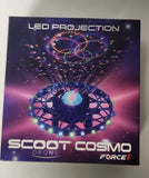 LED projection drone box with multicolor light ring graphics