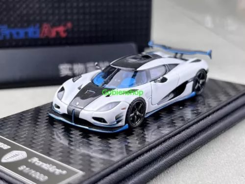1:64 white super racing sports diecast model car on black display base