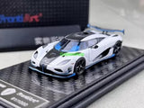 GB FA 1:64 White Agera RS1 Super Racing Sports Model Diecast Resin Car Parts