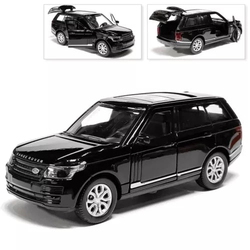 Range Rover Voque diecast SUV model car, black, 1/36 scale