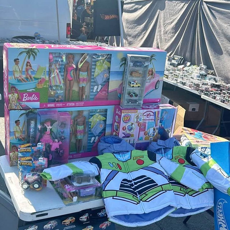Barbie doll and accessory set in colorful window box packaging