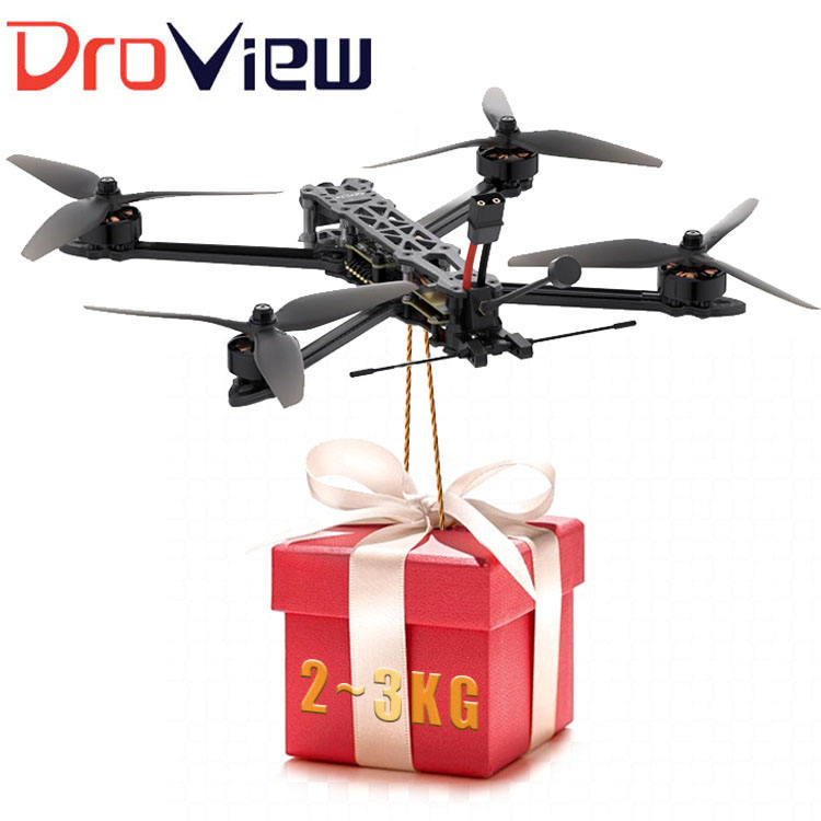 DroView Heavy Payload 3KG FPV Drone 10 Inch VTX 5W Long Distance Anti-interference VTX 3.3G - 6G VRX 100-750Mhz Drone FPV