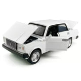 1:32 Lada VAZ Toy Car Diecast Metal Model Car Light Sound Boys Kids Gifts White Parts