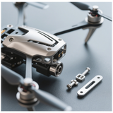 Oem CNC Machining PVD Coating Surface Treatment Drone Fixed Wing Accessories Stainless Steel Broaching Type UAV Uav Frame Kit Drone