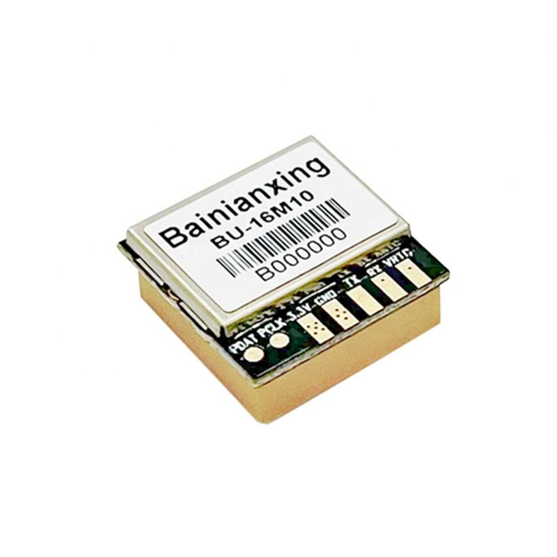 Bainianxing GPS module with integrated antenna, small gold metal package and label