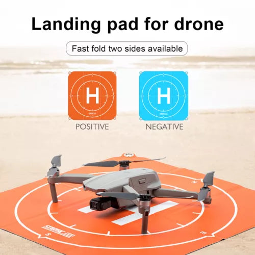 50CM Orange + Blue Double Sided small medium-sized Drone Apron for DJI AVATA 2 Drone