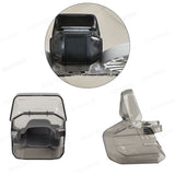 Clear gimbal lens cover with snap-on guard for drone camera