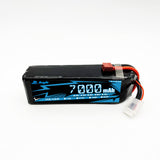 Lightweight Li-ion battery pack with short-circuit protection, black pack and red/black leads