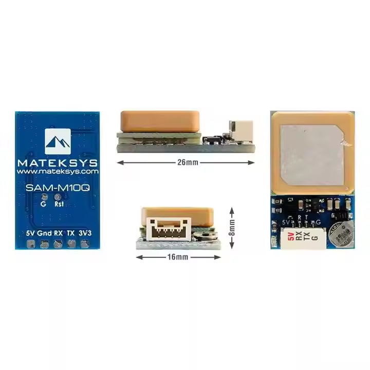 GNSS GPS module with built-in patch antenna and multi-pin connector