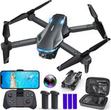 Drone with Camera for Adults, 1080P FPV Drones kids Beginners Dark Grey Drone