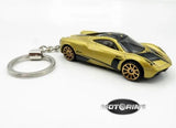 Pagani Huayra Gold Car Rare Novelty Keychain 1:64 Diecast Parts