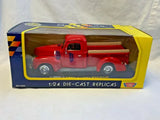 Motor Max 1940 Ford Pickup Red Truck Diecast Replica 1:24 Toy No. 73200 Vehicle Parts