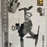 Drone with camera lens and four propellers