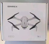 SIMREX X800 Drone with Camera for Adults/Kids, 1080P FPV Foldable Quadcopter Drone