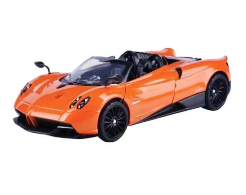1/24 orange diecast roadster model with black wheels, open-top