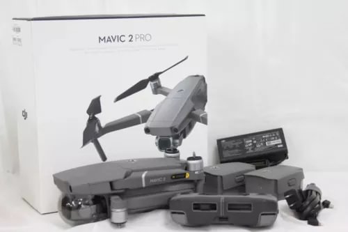 DJI Mavic 2 Pro drone with controller and open packaging