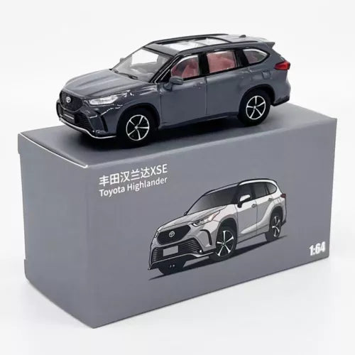 1:64 scale dark gray diecast SUV model car with display box