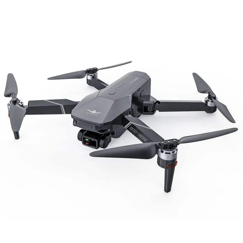KF101 MAX quadcopter drone with 3-axis gimbal, four propellers